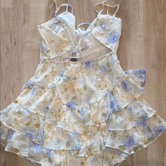 NEW Floral Ruffle Mini Dress - Picture 5 of 5